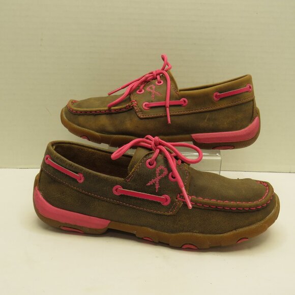 Twisted X Shoes - Twisted X Moccasins Brest Cancer Awareness Embroidery Ribbon 7.5M Size WDM0018.
